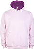 Sudadera Infantil Con Capucha Combinada Madrid Joylu - Color Rosa/Malva